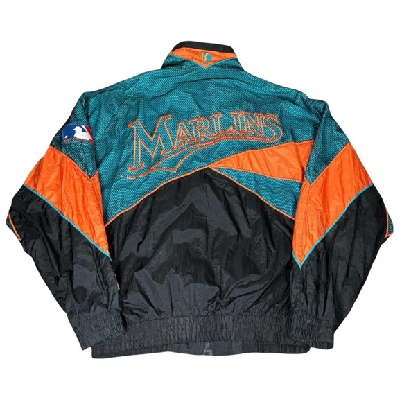 Vintage Florida Marlins Pro Player MLB Baseball Windbreaker Jacket - Picture 3 of 7